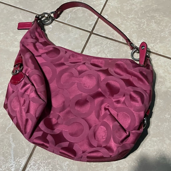 Coach Pink Shoulder Purse - Picture 2 of 16